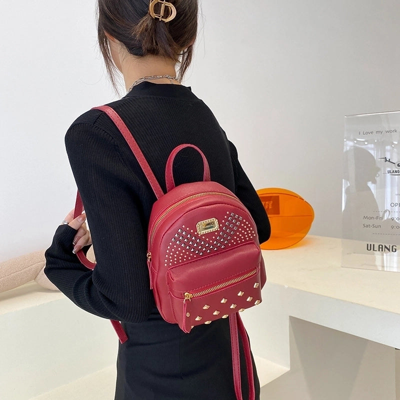 Women's Bags New Zipper Bags Fashion Korean Style Small Bags Backpacks