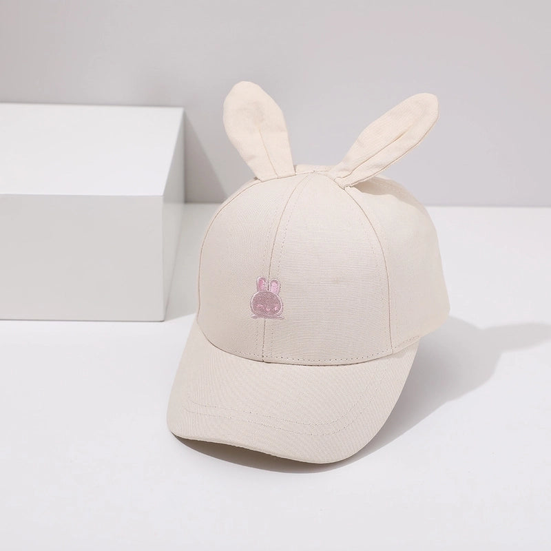 Children Unisex Cartoon Style Rabbit Embroidery Baseball Cap