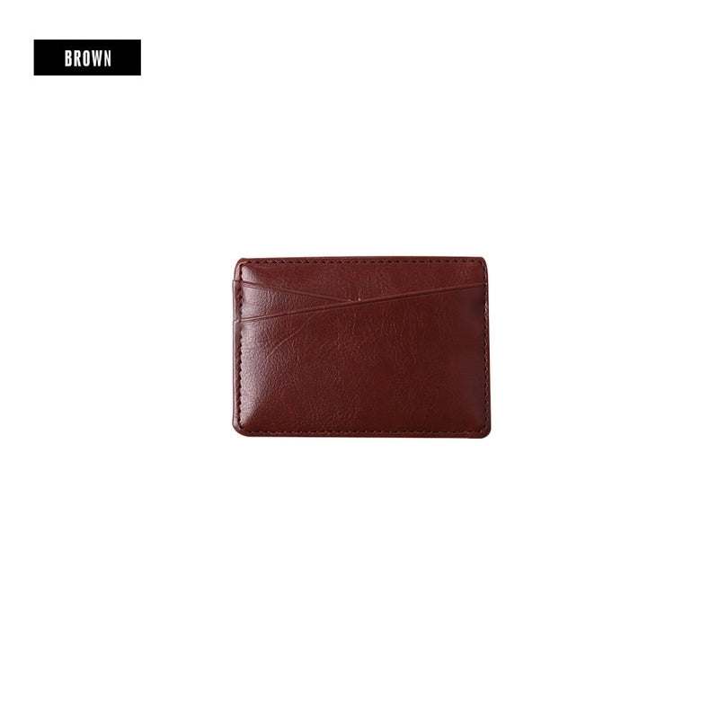 Korean New Fashion Leather Bank Card Storage Gift Id Card Holder