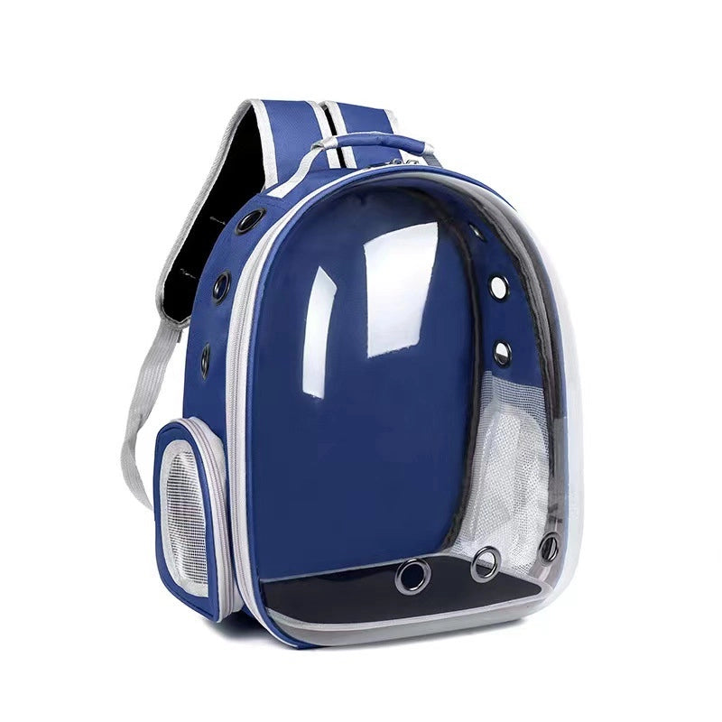 Minimalist PVC Oxford Cloth Solid Color Pets Backpack