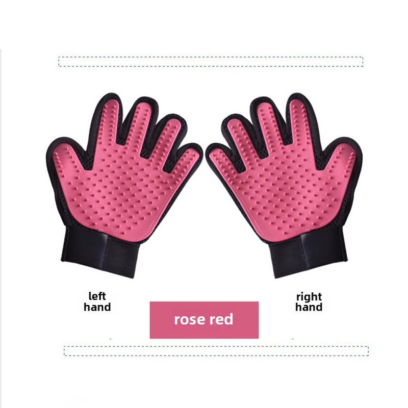 Xinle 180 Needle Pet Gloves Bathing Massage Cleaning Cats And Dogs Supplies Hair Removal Brush Cats And Gloves