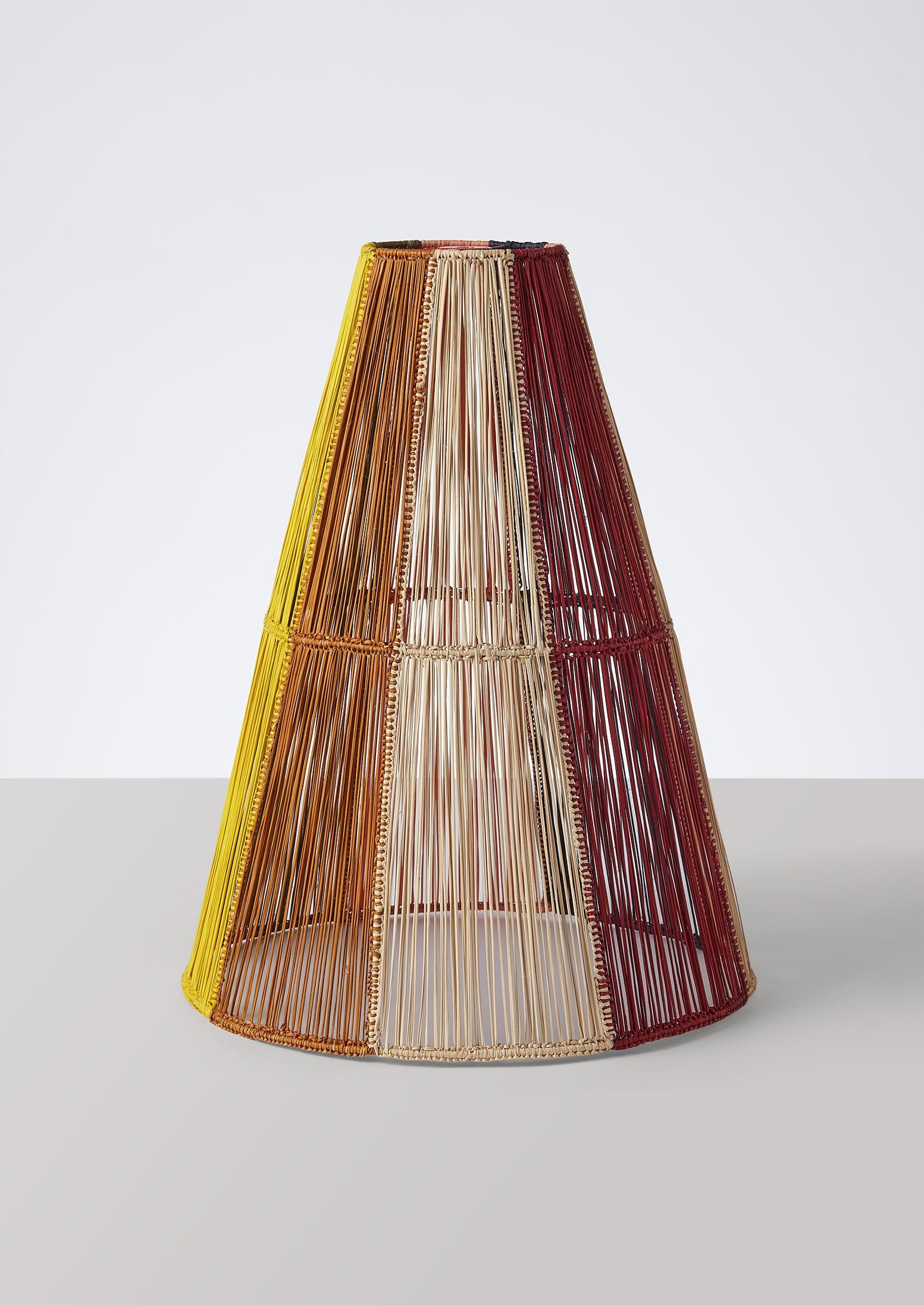 Handmade Large Iraca Lampshade | Multi