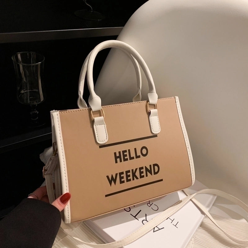 Women's All Seasons Pu Leather Fashion Handbag Tote Bag