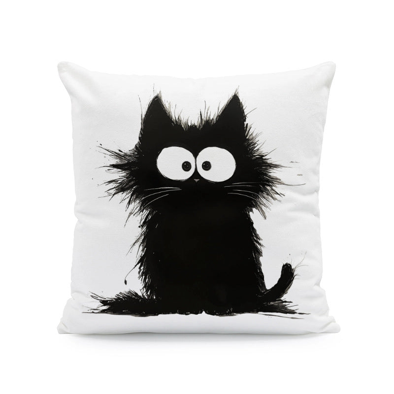 Cute Cat Super Soft Pillow Cases Couch & Sofa Decor