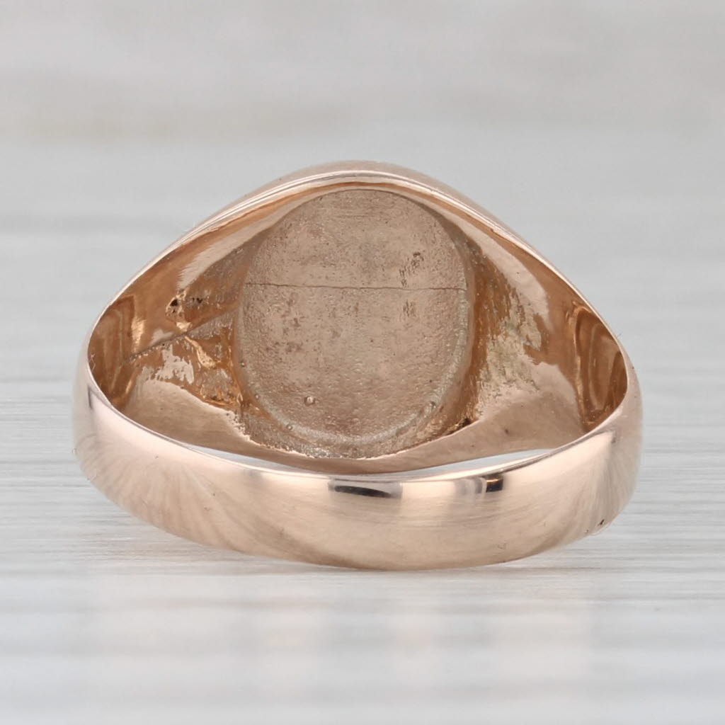 Vintage Delta Gamma Sorority Signet Ring 10k Rose Gold Size 5