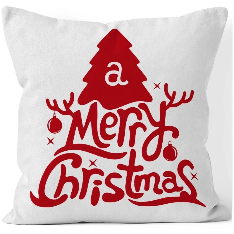 Fashion Christmas Tree Snowflake Short Plush Pillow Cases