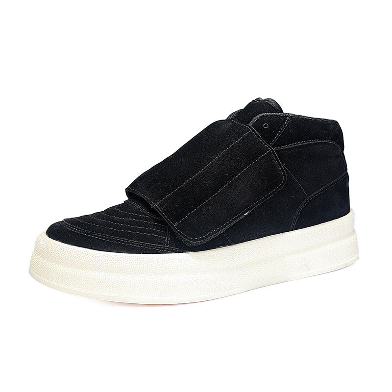 Men's Trendy British Style High-Top Velcro Close Up Shoes