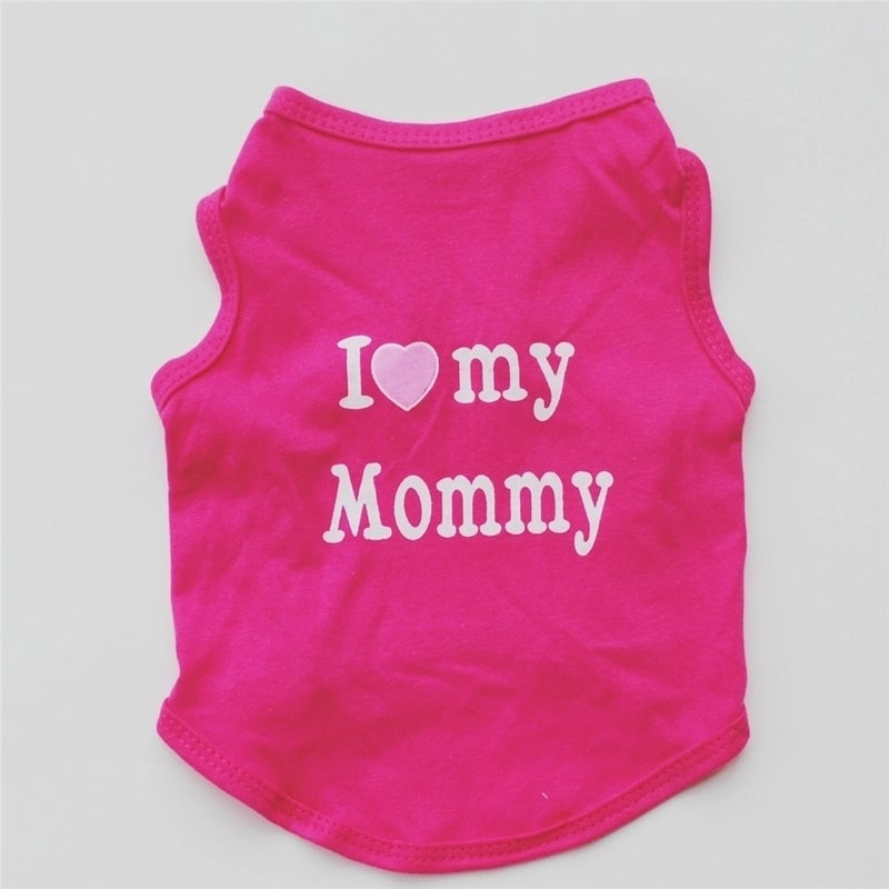 Casual Cotton Letter Pet Clothing