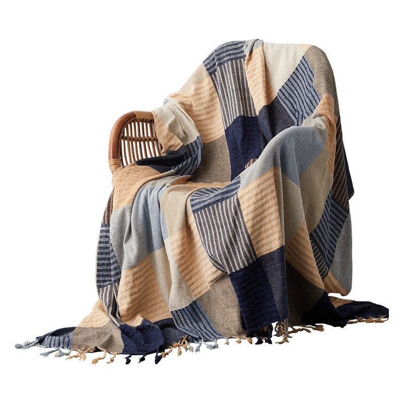 Chenille Sofa Towel Cover Cloth Sofa Cover Cotton Blanket  Non-slip Cushion