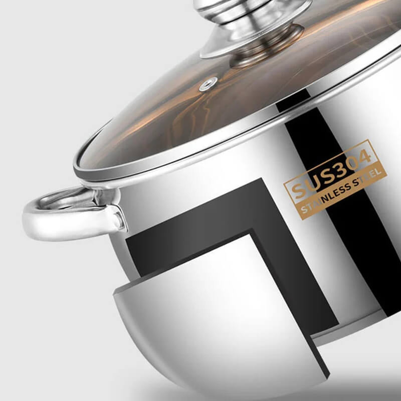 Small stainless steel boiler pot