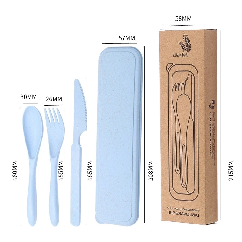Casual Solid Color Wheat Straw Tableware 1 Set