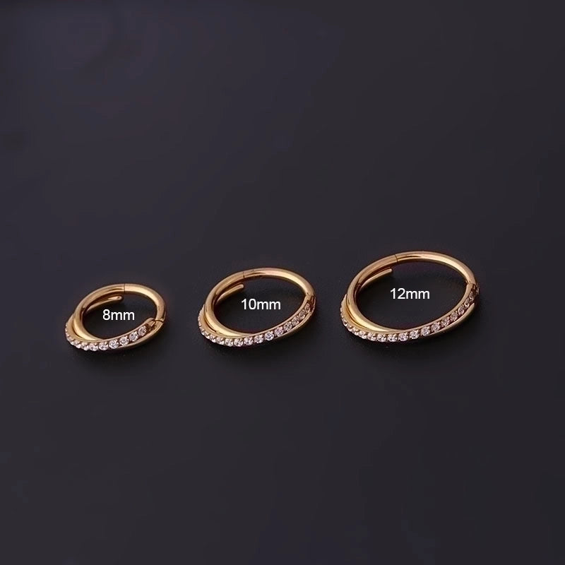 Nose Rings & Studs Fashion Geometric 316L Stainless Steel  Plating