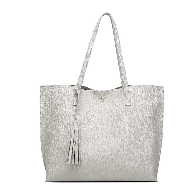 Large Pu Leather Fashion Bucket Bag Hander Bag