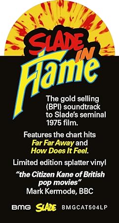 Slade-Slade in Flame Yellow & Red Splatter Color vinyl LP