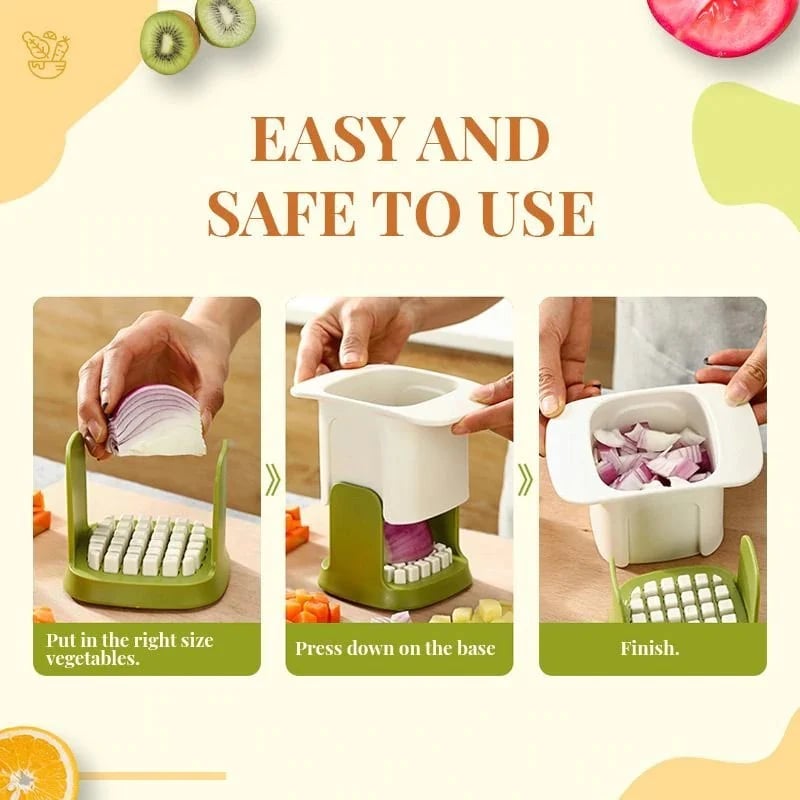 🎁2-in-1 Vegetable Chopper Dicing & Slitting