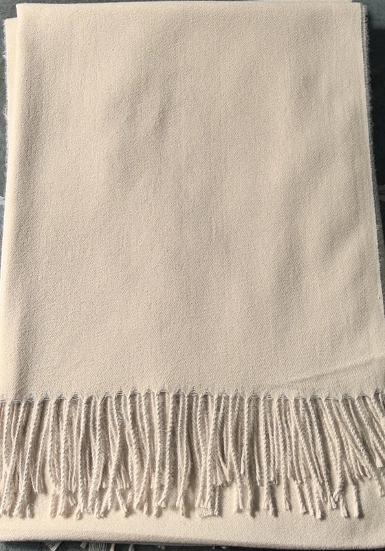 Cashmere Solid Color Scarf Women's Autumn And Winter 220g Explosions Barbed Hair Padded Travel Warm Tassel Shawl