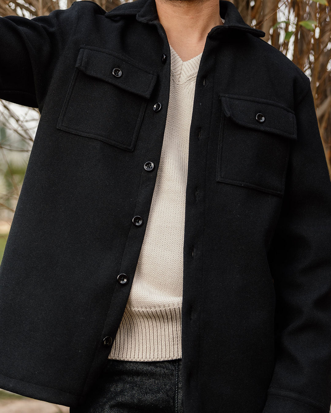 Pockets Men Overshirt