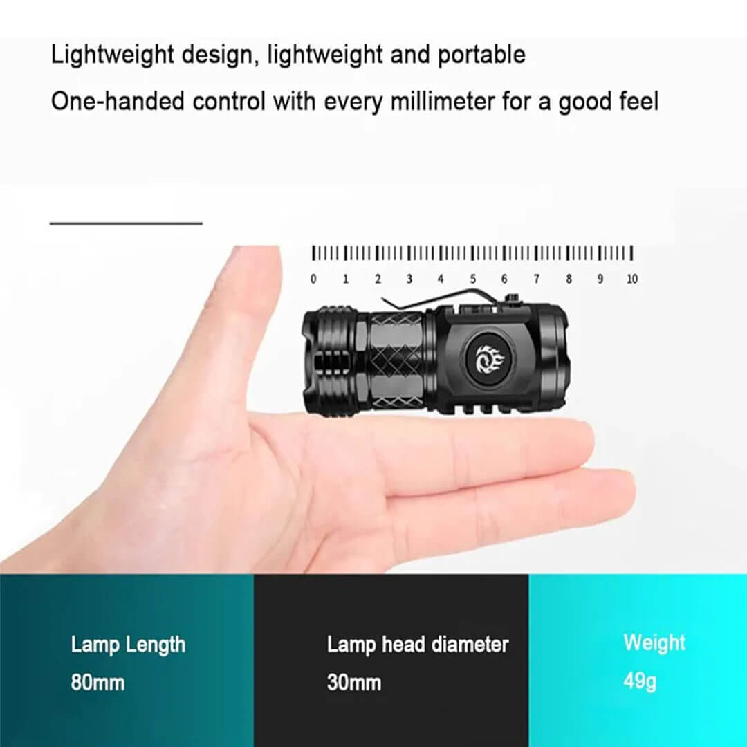 Portable Three-Eye Flashlight