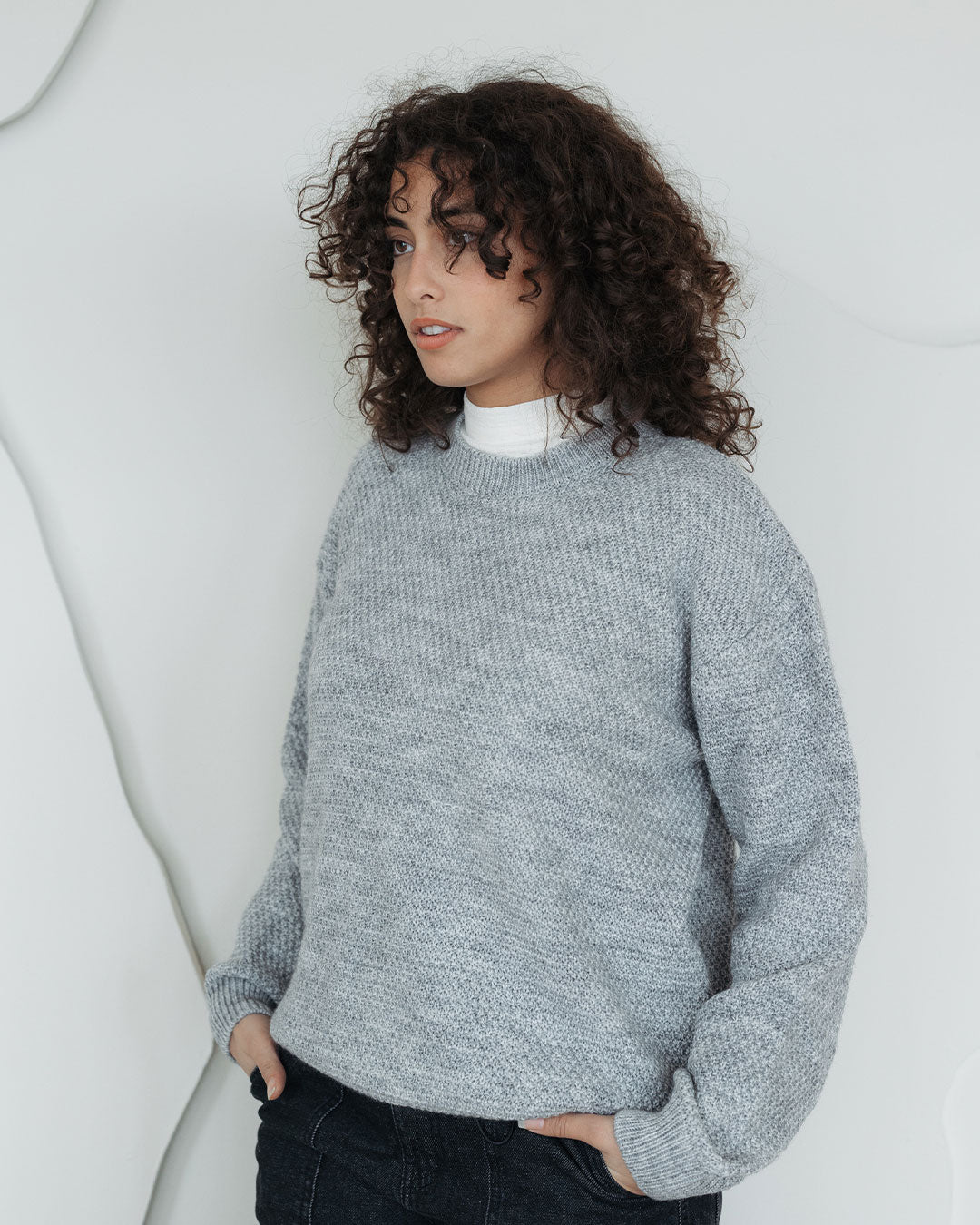 Women Honeycomb Pullover