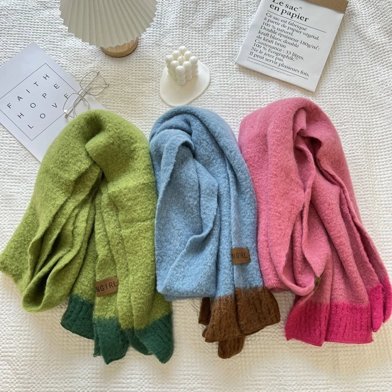 Women's Minimalist Classic Style Solid Color Polyester Scarf