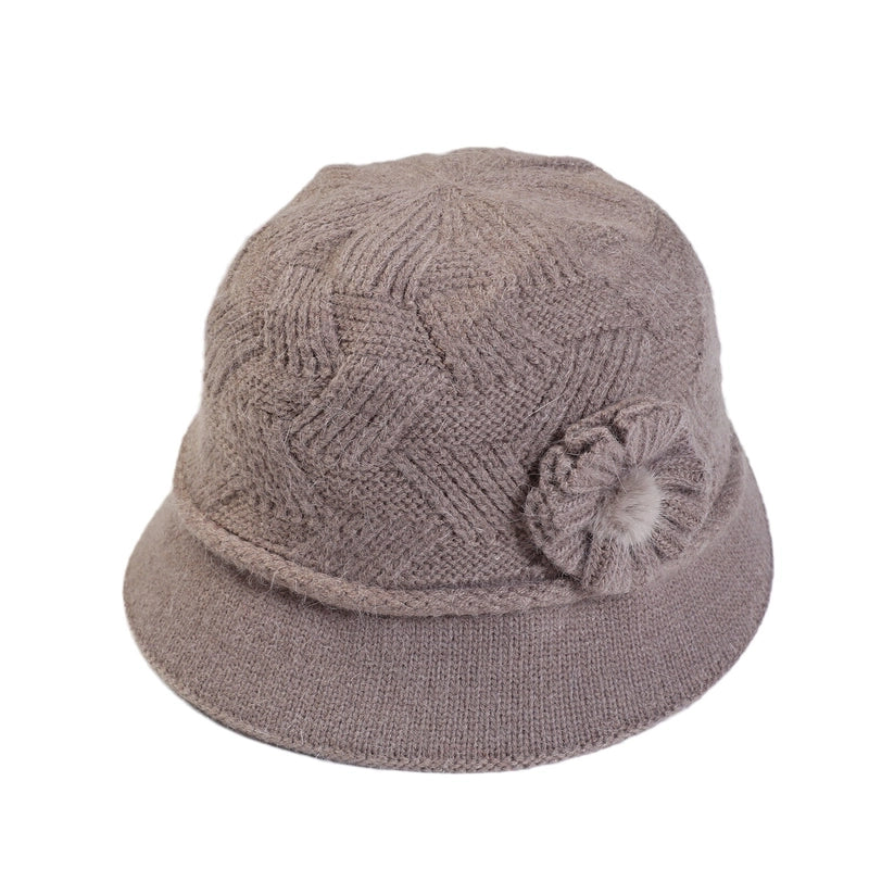 Women's Minimalist Solid Color Flat Eaves Wool Cap