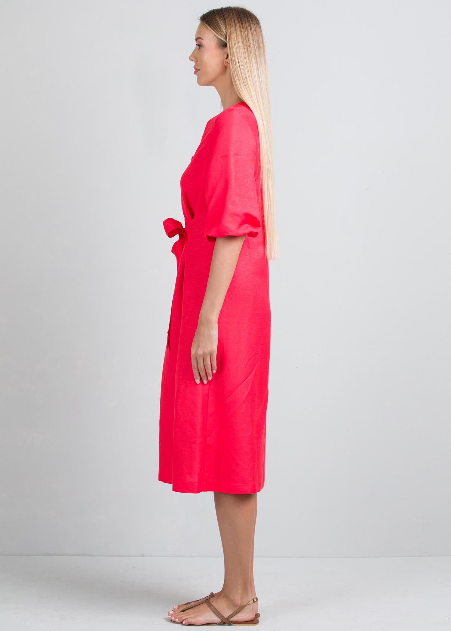 Front tie detail dress