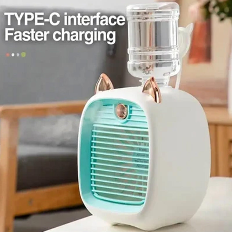 Portable air conditioning fan