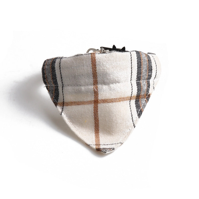 Minimalist Classic Style Plaid Pet Collar