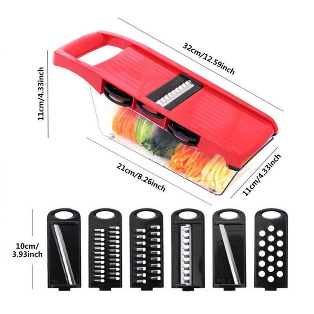 6 In 1 Mandoline Slicer Vegetable Cutter