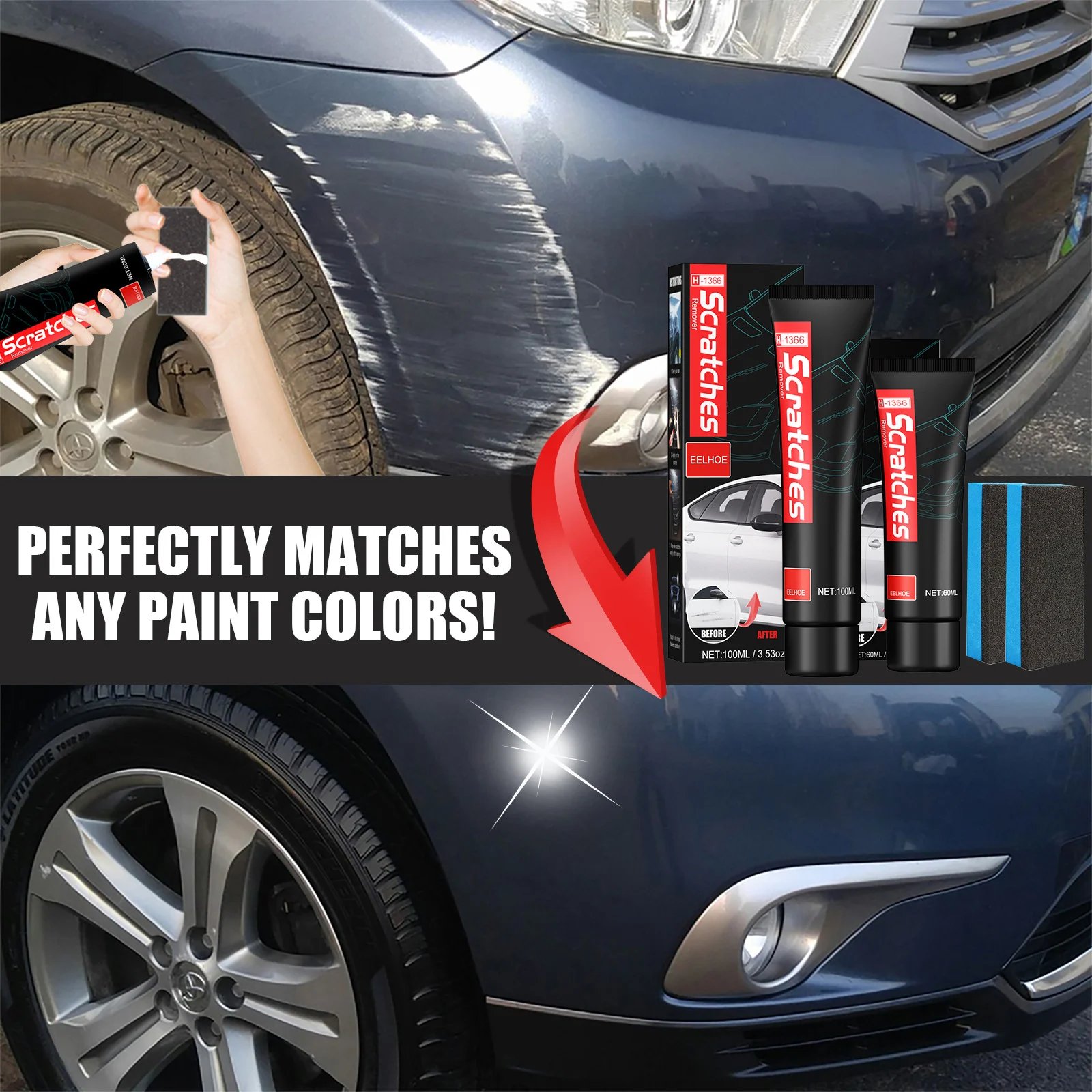 🔥 Summer Promotion 49% OFF💕Premium Car Scratch Removal Kit