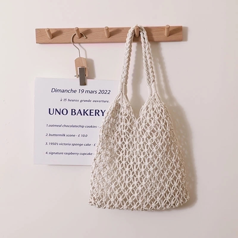 Women's Medium All Seasons Cotton Vintage Style Straw Bag