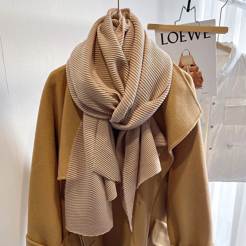 Women's Minimalist Solid Color Imitation Cashmere Polyester Winter Scarves