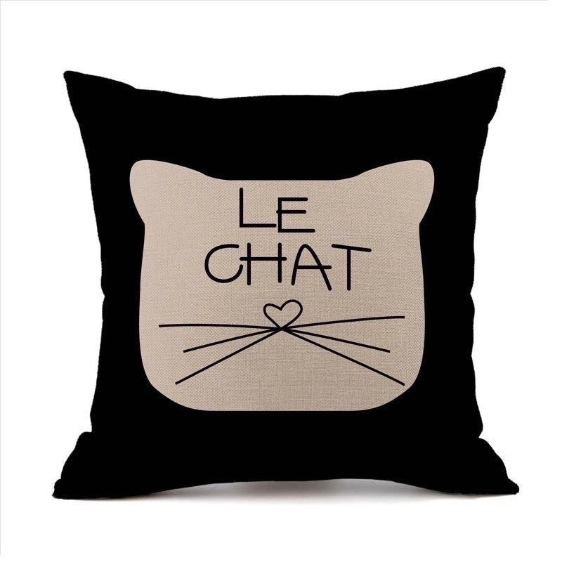 Cute Animal Linen Pillow Cases