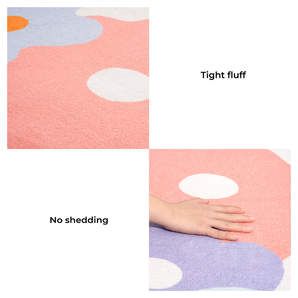 Flower Rug Tufted Pet Mat Pet Rug