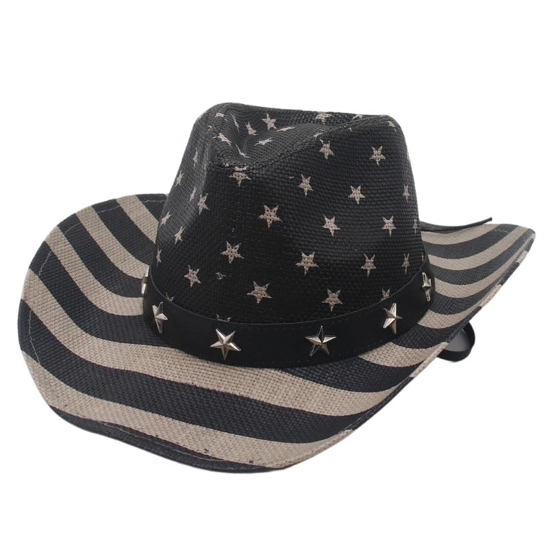 Unisex Fashion Star Straw Hat