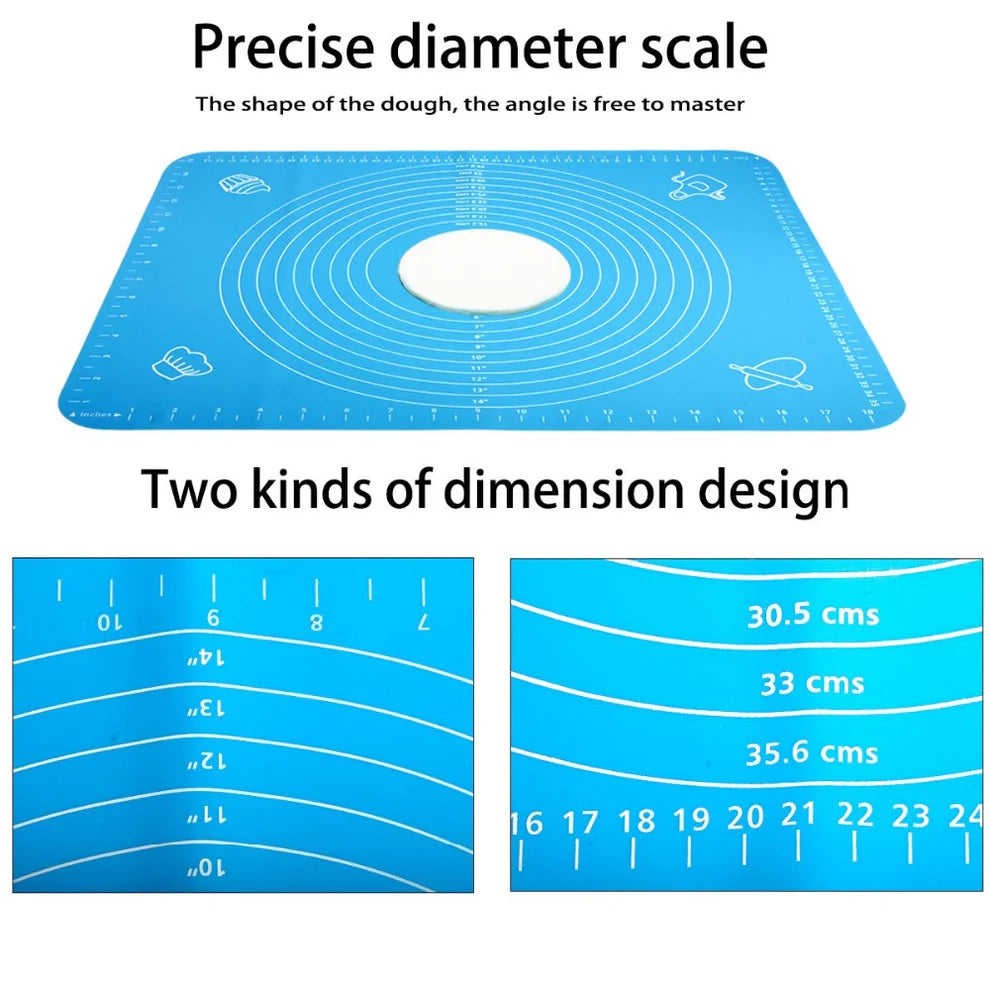 Multipurpose silicone kitchen mat