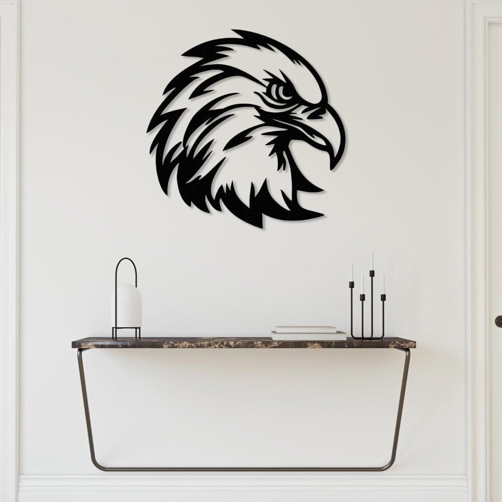 Eagle Head Metal Wall Decor
