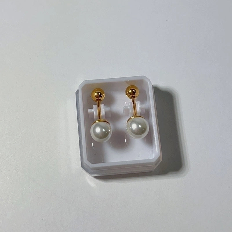 Sweet Animal/zodiac Heart Shape Facial Features/expressions Plating Smiley Face Titanium Steel Earrings