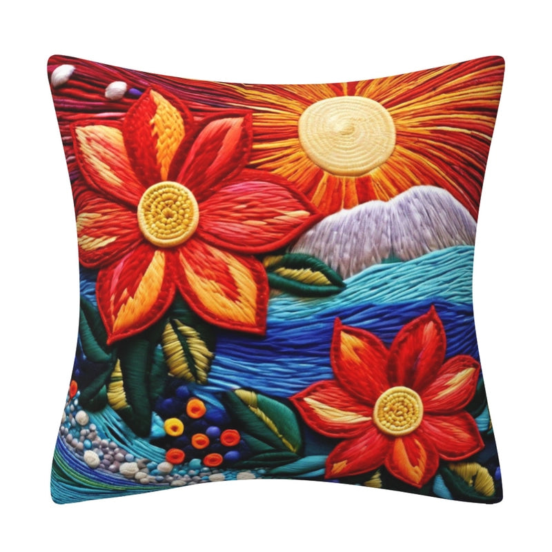 Elegant Classical Minimalist Floral Polyester Pillow Cases Couch & Sofa Decor