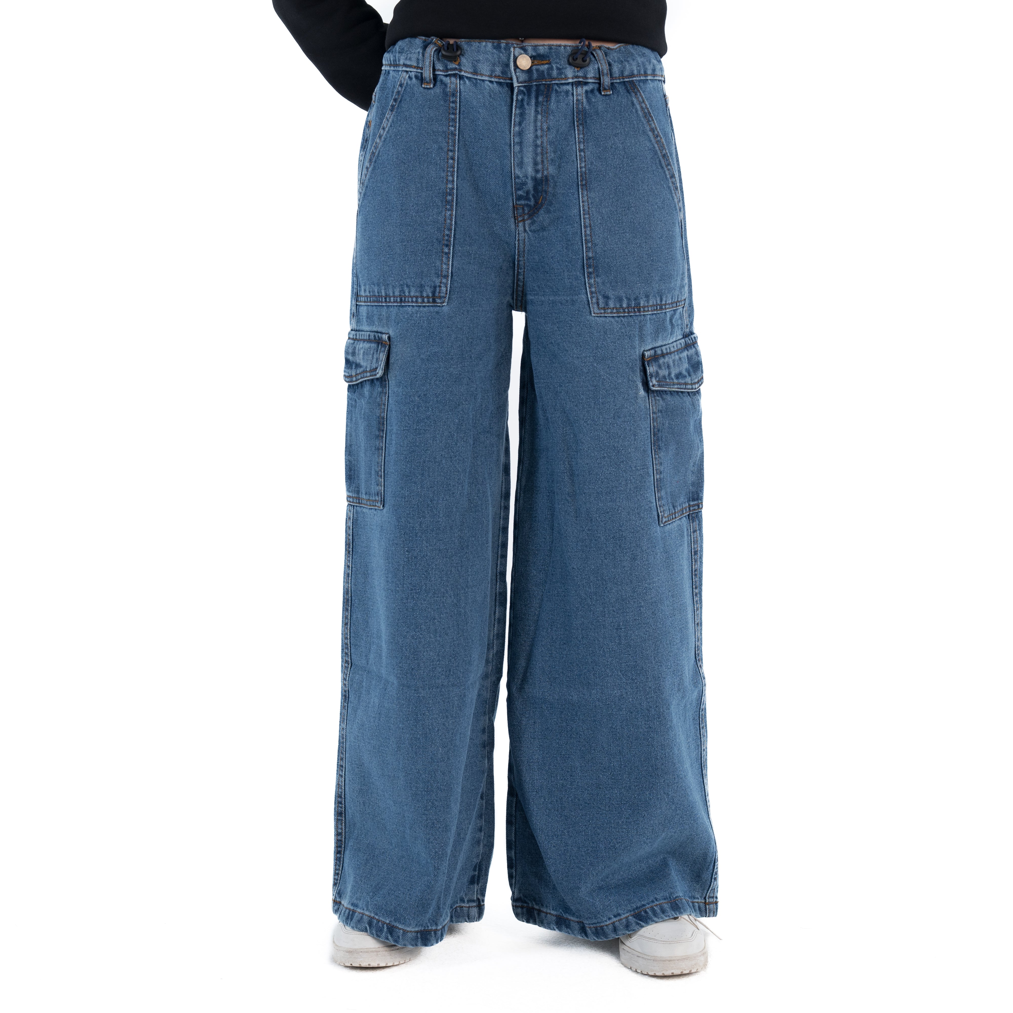 Women Wide Leg Denim Pants