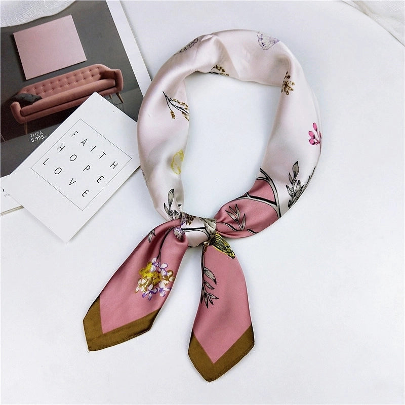 Alloy Scarf (1 Scallop Floral Blue)