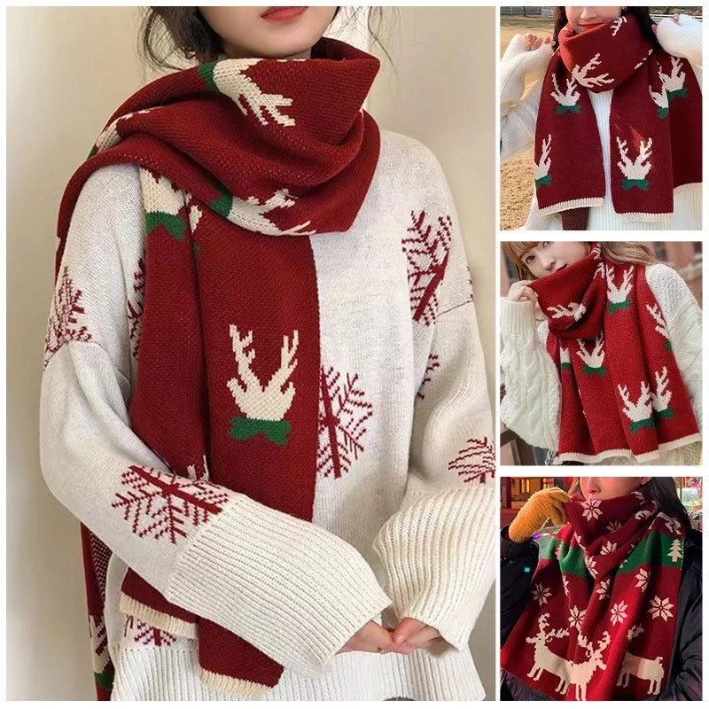 Women's Lady Minimalist Lattice Imitation Cashmere Scarf