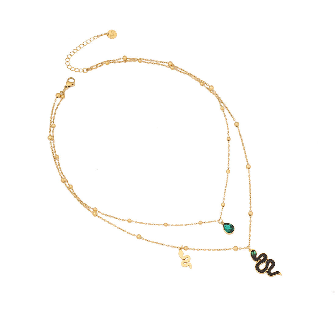 Expressive Snake Stainless Steel Electroplating Necklaces