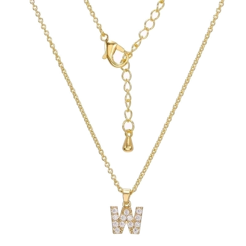 Brass Cable Chain Letter Necklace