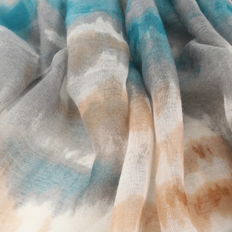 Unisex Ig Style Color Block Polyester Printing Dyeing Braid Silk Scarf