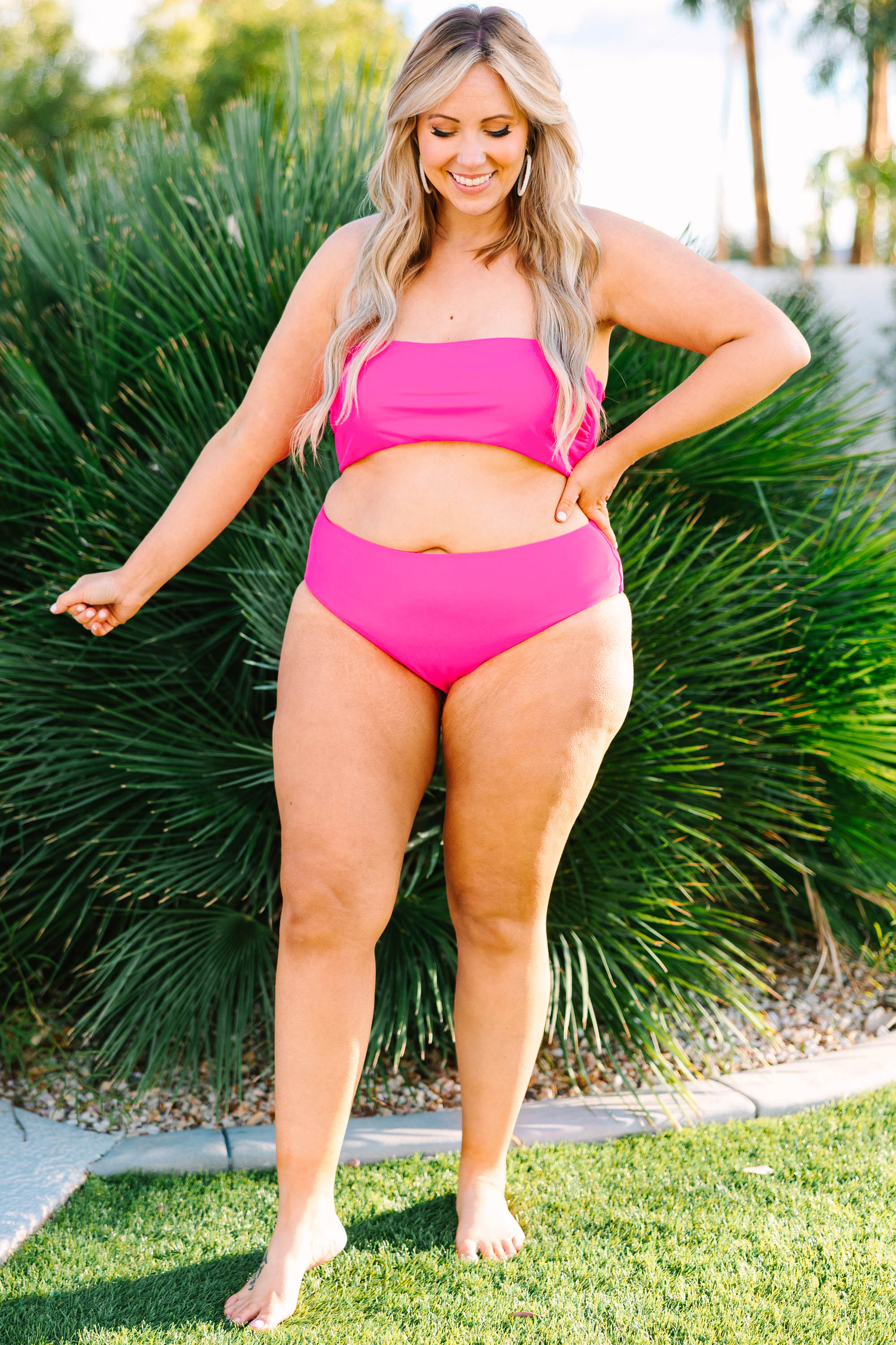 Beach Boo Swim Bottom. Pink