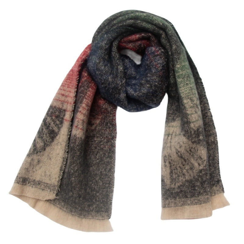 Unisex Casual Minimalist Ginkgo Leaf Polyester Scarf