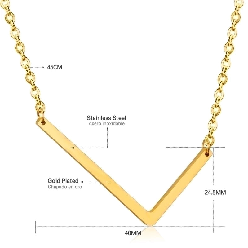 Stainless Steel Fashion Plating Letter Necklace