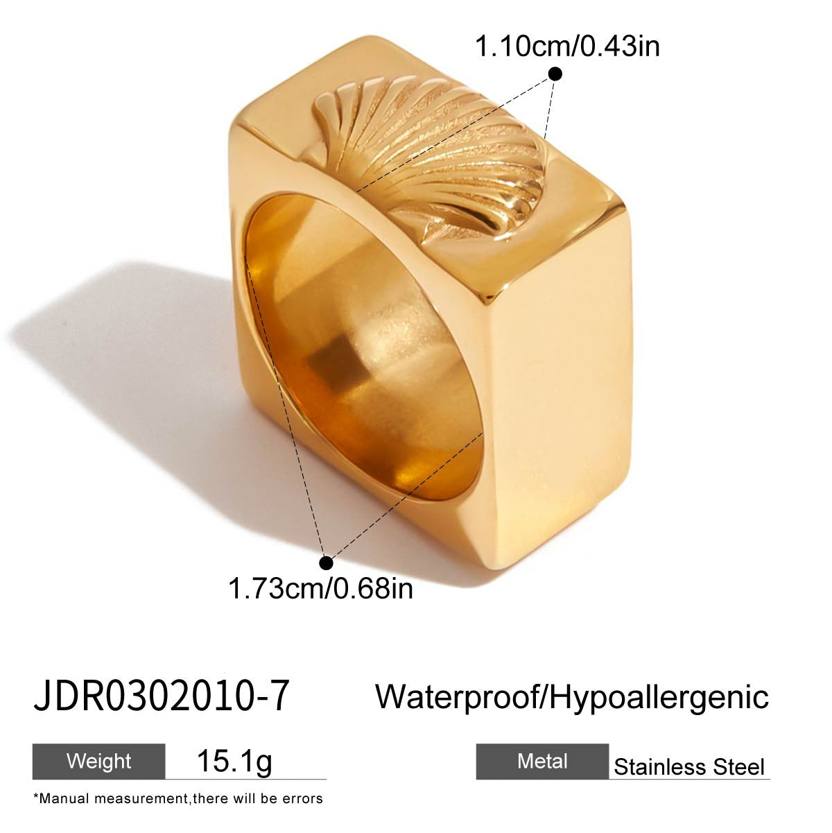 18K Gold Second-Hand Ring Titanium Steel Stainless Steel Jewelry Rings