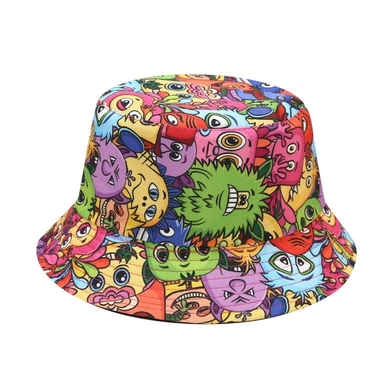Unisex Basic Cartoon Big Eaves Bucket Hat